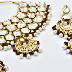 Nishika Kundan Necklace Set - The Pashm