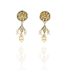 Nuzzhat Yellow Kundan Haar Set - The Pashm