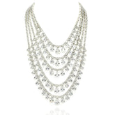 Zunaira American Diamond Layered Statement Necklace