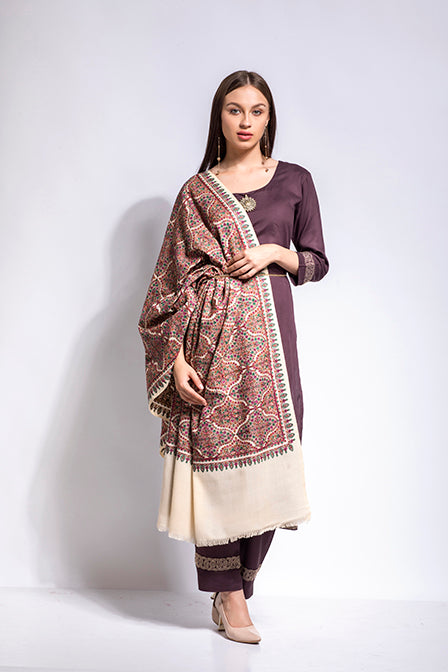 Sozni Pashmina Shawl Stole - The Pashm