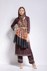 Colorful Floral Embroidery Cashmere Stole - The Pashm