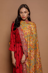 Jacobean Weave Cashmere Pashmina Kani - The Pashm