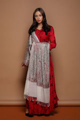 Large Paisley Embroidery Cashmere Pashmina Shawl /Wrap - The Pashm