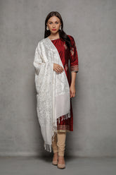 Snow White Pashmina Shawl - The Pashm
