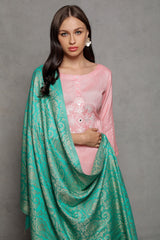 Silk Jacquard Paisley Wrap - The Pashm