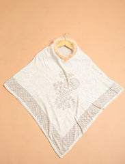 Floral Rhinestone Poncho - The Pashm
