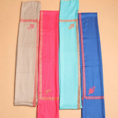 Daur Border Embroidery Neon Pashmina Shawl - The Pashm