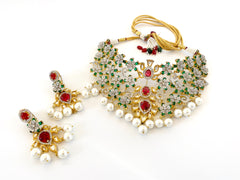 Maleah Floral Choker Set