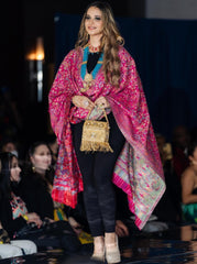 Silk Blend Kani Shawl Red - The Pashm