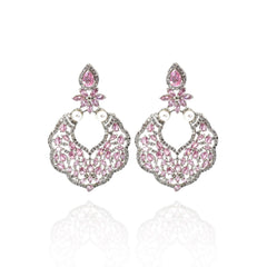 Maya Studded Earrings Pink - The Pashm