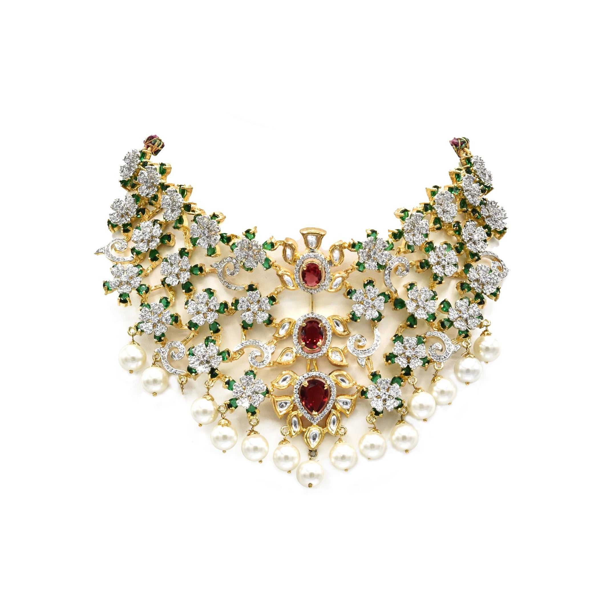 Maleah Floral Choker Set - The Pashm