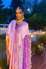 Embellished French Chantilly Lace Ombre Shawl - The Pashm