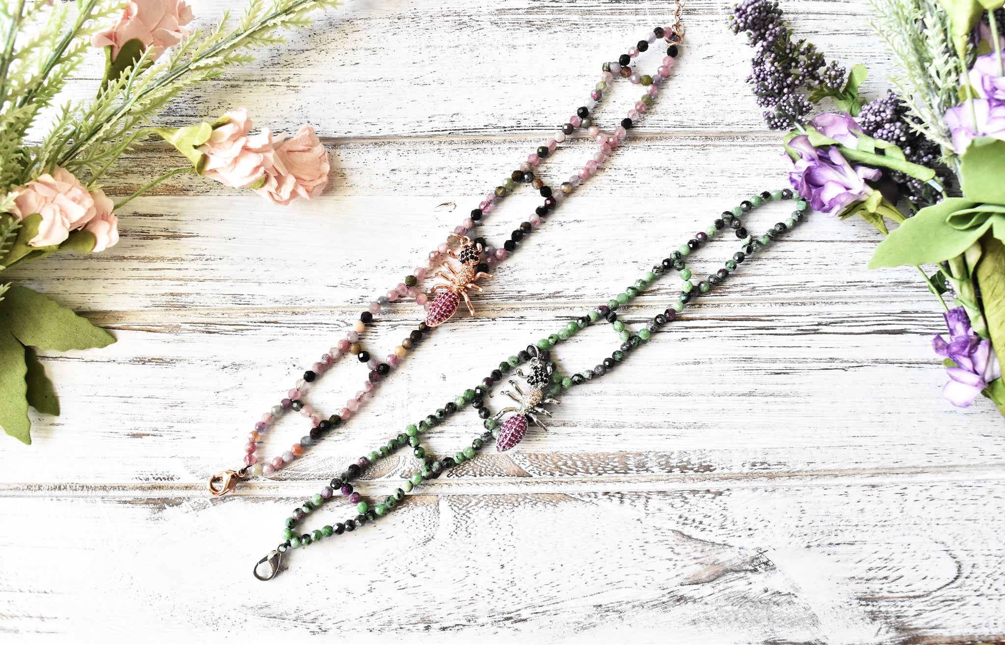 Watermelon Tourmaline Bracelet - The Pashm