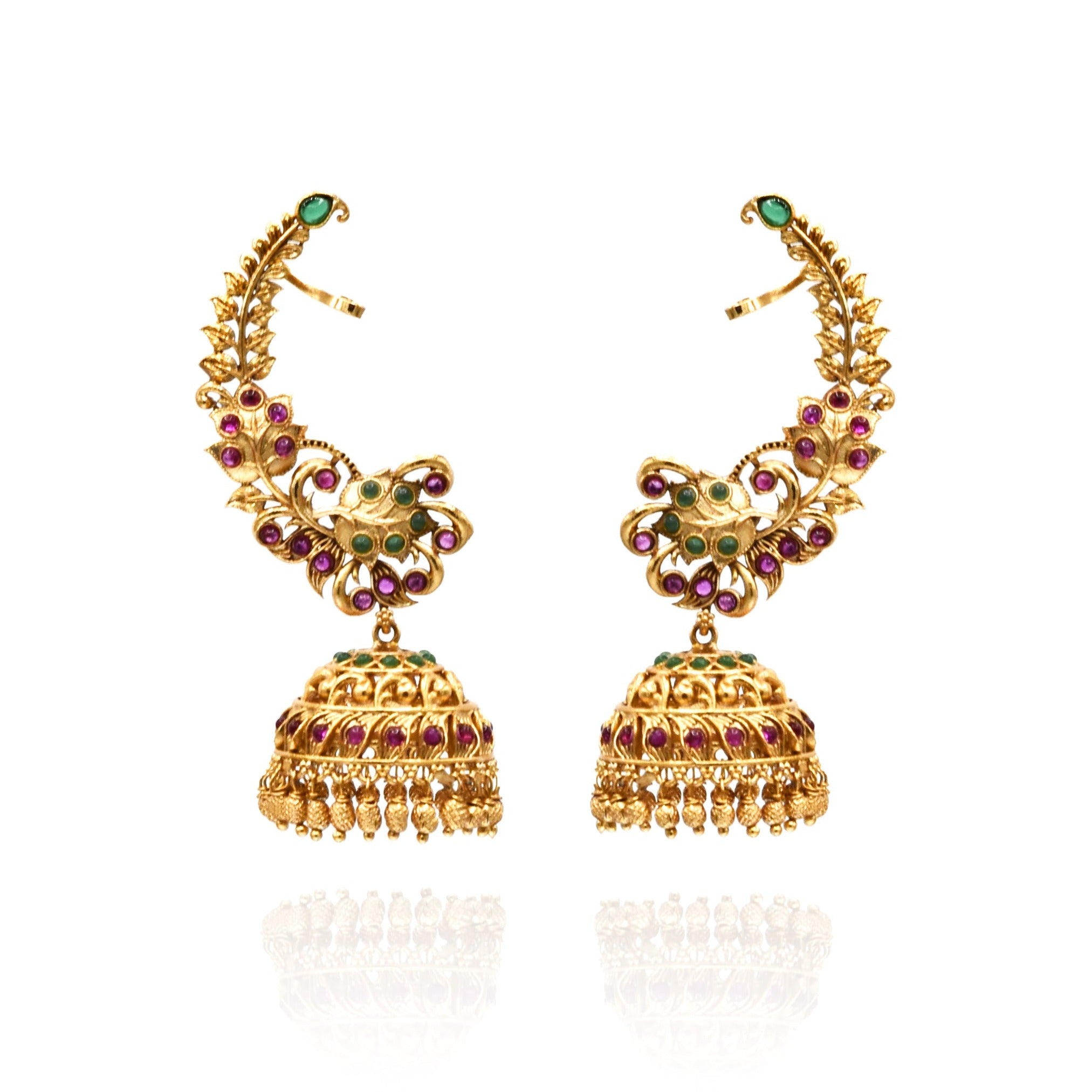 Swati Antique Temple Cuff Earrings - The Pashm