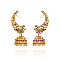 Swati Antique Temple Cuff Earrings - The Pashm