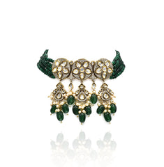 Reeva Victorian Choker Set - Green