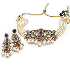 Yuvika Victorian Pearl Choker - The Pashm