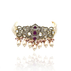 Yuvika Victorian Pearl Choker - The Pashm