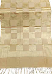 Check Pattern Banarasi Dupatta - The Pashm
