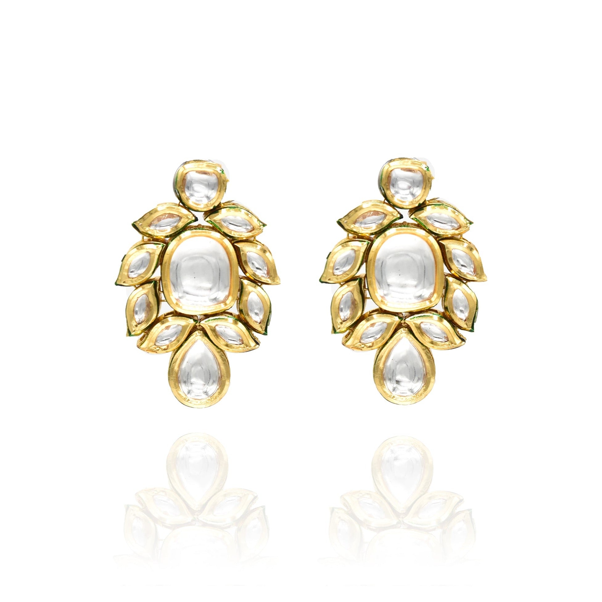 Diya Kundan Studs - The Pashm