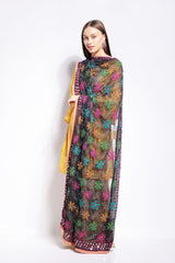Floral Handmade Mirror Border Phulkari