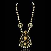 Revati Black Lac Reversible Necklace