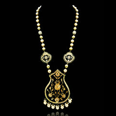 Revati Black Lac Reversible Necklace