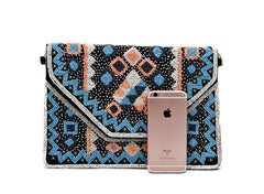 Cadence Aztec Bead Bag - The Pashm