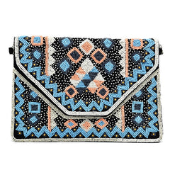 Cadence Aztec Bead Bag - The Pashm