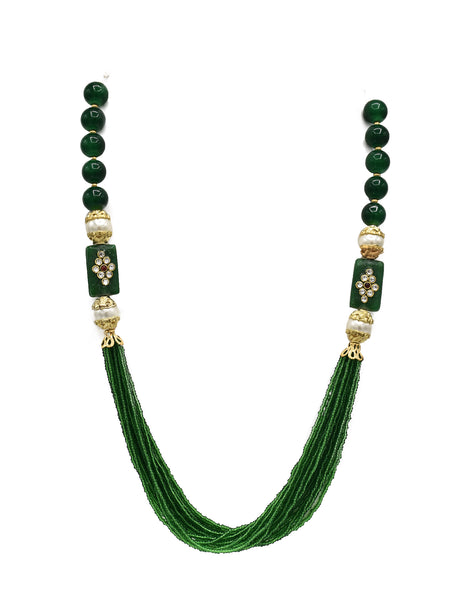 Grace Multi Layer Green Necklace - The Pashm