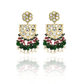 Kiran Mirror Earrings Tikka Set - The Pashm