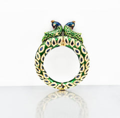 Kalinda Meenakari Pearl Jadau Bangle - The Pashm