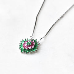 Aamiya 925 Silver Necklace Set - The Pashm