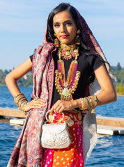 Grey Kani Pashmina Wool Shawl - The Pashm