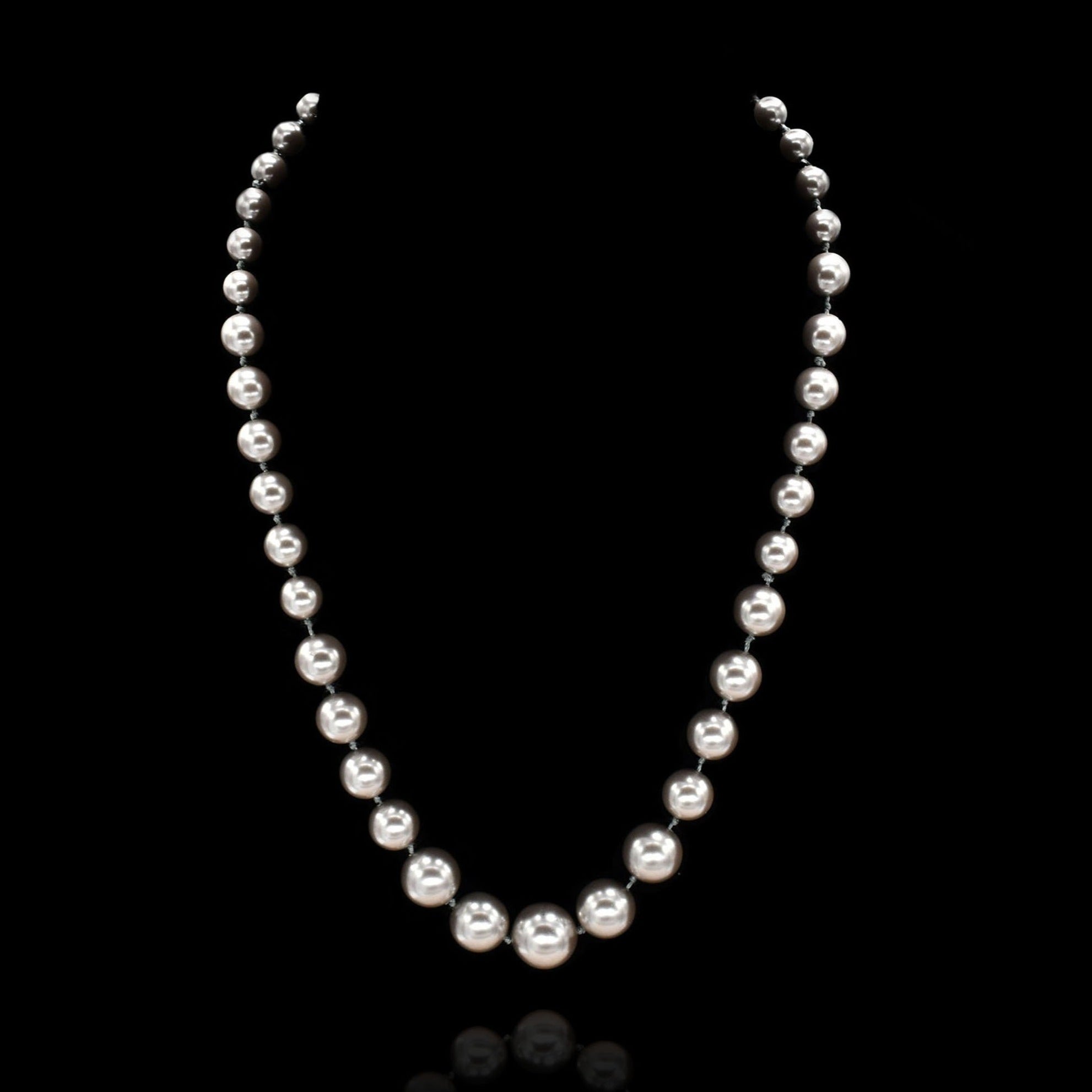 Leona Pearl Necklace - Grey - The Pashm