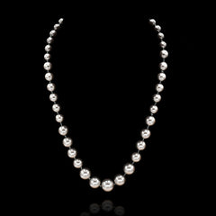 Leona Pearl Necklace - Grey - The Pashm