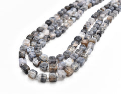 Zaina Grey Tortoise Shell Beads Necklace - The Pashm