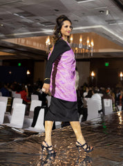 Lavender Embroidered Shawl - The Pashm