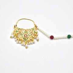 Jeet Jadau Nath Nose Ring - The Pashm