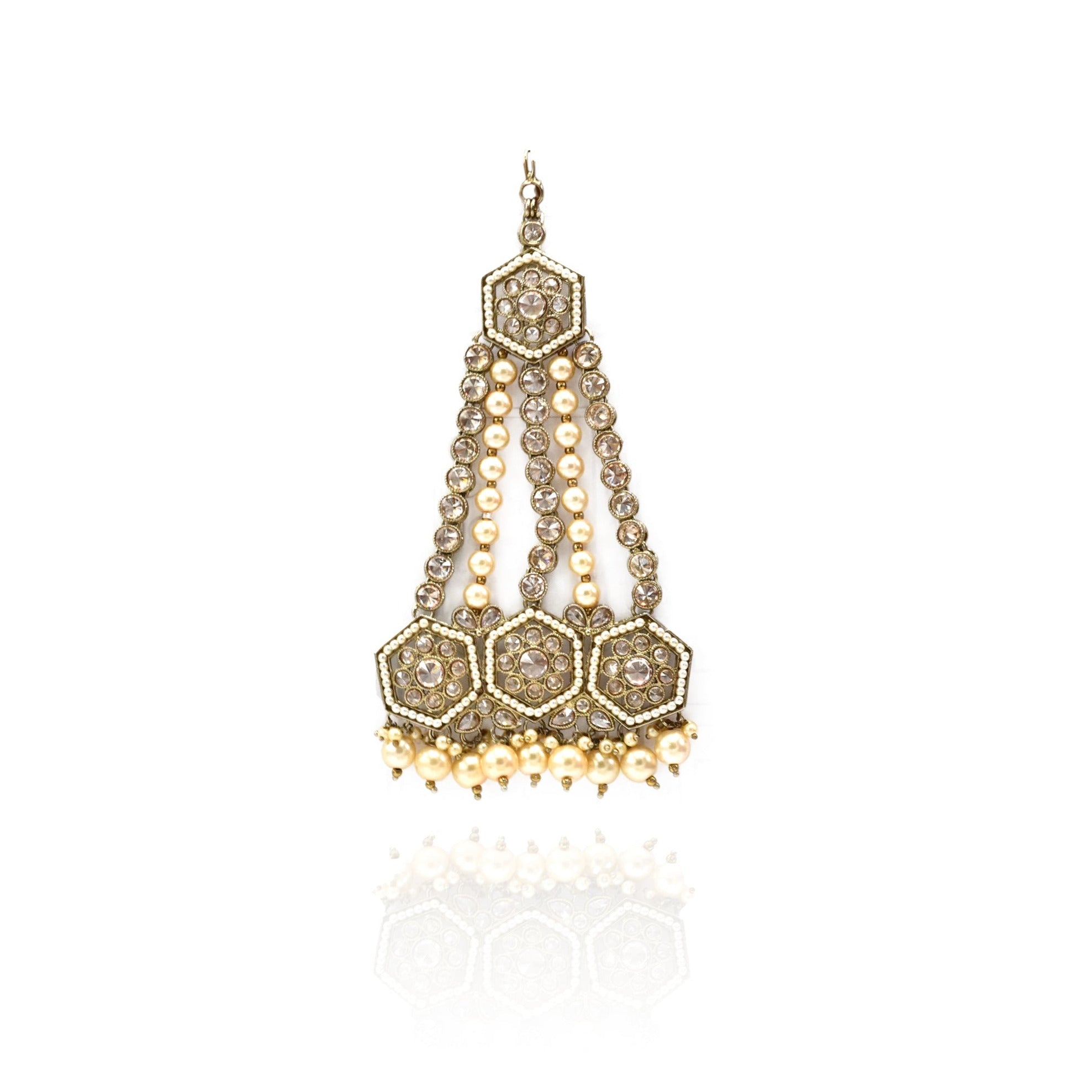 Nida Polki Stone Jhumar Paasa - The pashm