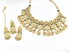 Aishwarya Gold Kundan Polki Haar - The Pashm