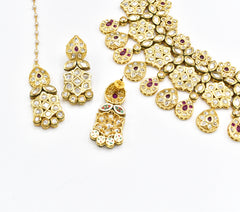 Aishwarya Gold Kundan Polki Haar - The Pashm