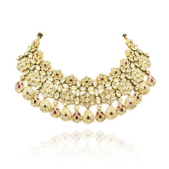 Aishwarya Gold Kundan Polki Haar - The Pashm