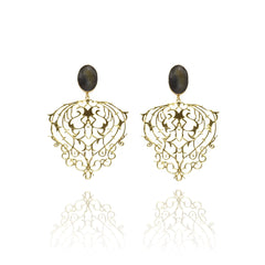 Stella Lightweight Stone Earrings Turquoise - The Pashm