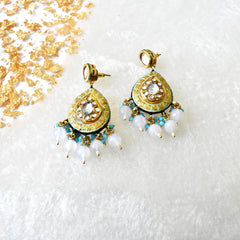 Vidhi Lac Earrings Mint - The pashm