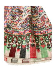 Lime Green Paisley Kani Pashmina Shawl - The Pashm