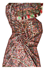 Lime Green Paisley Kani Pashmina Shawl - The Pashm