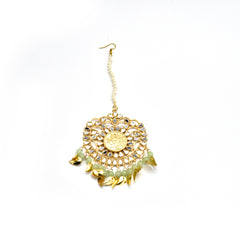 Rani Mint Mirror Big Tikka - The Pashm