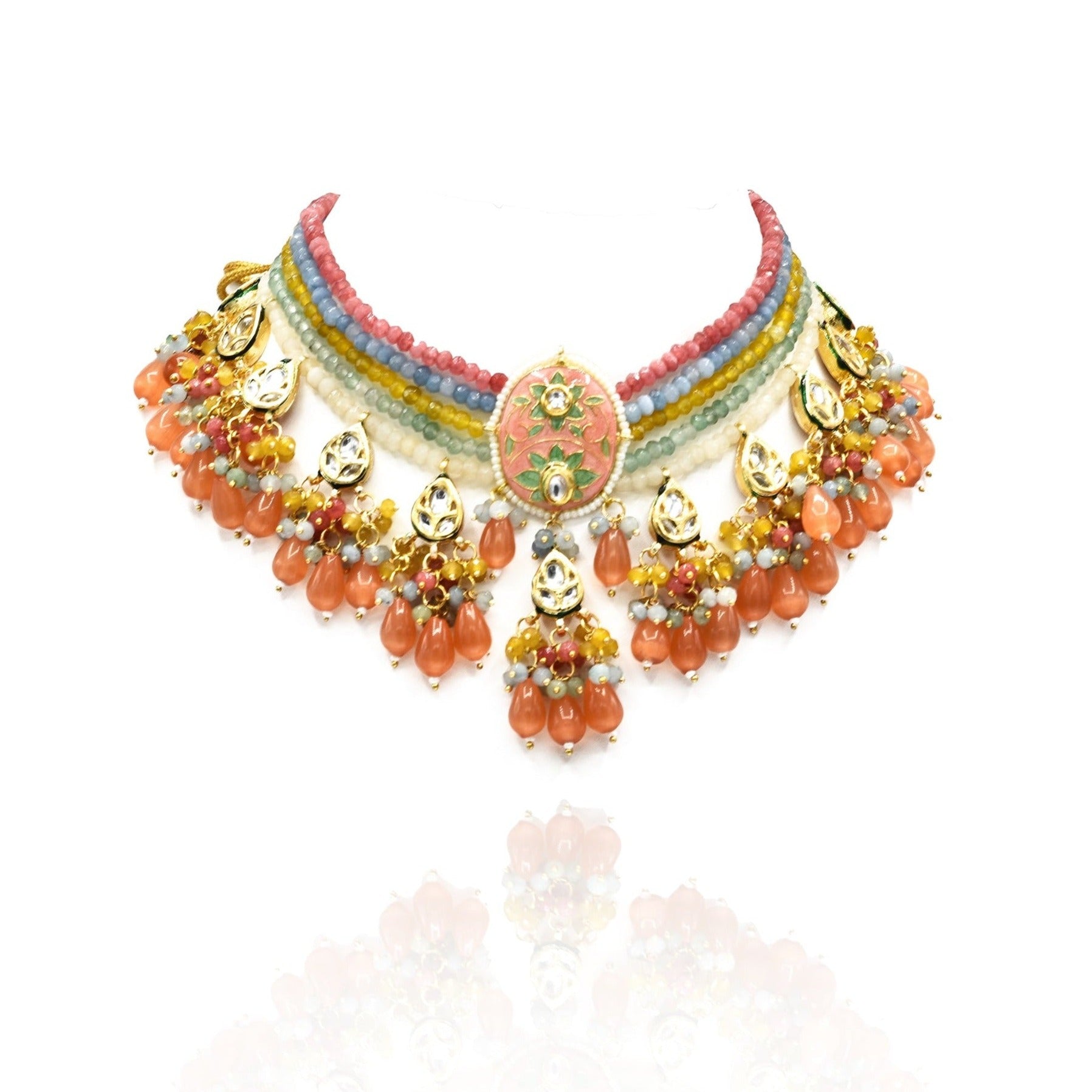 Tushita Multicolor Necklace Set - The Pashm