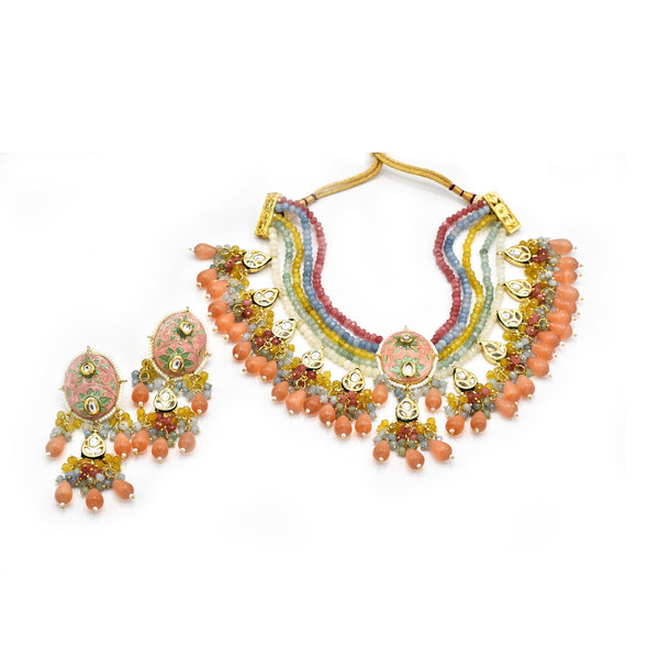 Tushita Multicolor Necklace Set - The Pashm